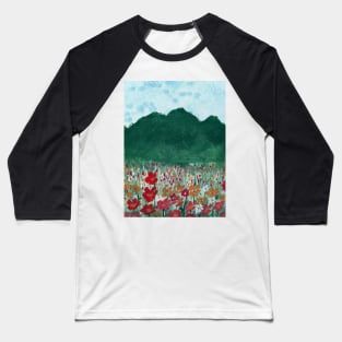 watercolor landscape Baseball T-Shirt